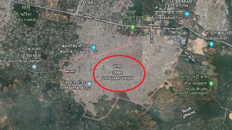 65 years old .. 113 cases .. Trembling among the people of the capital as her name suggests .. 1 sangam vihar sangam vihar