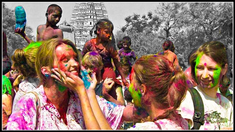 Holi Festival Holi Celebrations In Nizamabad Fun Fight (2)